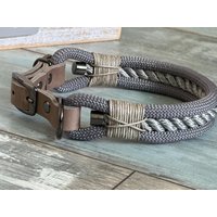 Tauhalsband Hundehalsband Mit Leder Und Schnalle von NordlichtDogsShop