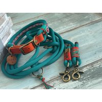 Tauhalsband Und Tauleine Mit Leder Schnalle Verstellbar Personalisiert von NordlichtDogsShop