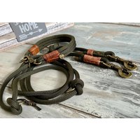 Tauhalsband Und Tauleinen Set Für Große Hunde Army Green von NordlichtDogsShop