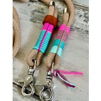 Tauleine Hundeleine Bohoo Style Verstellbar Mit Verchromten Beschlägen von NordlichtDogsShop