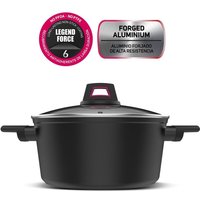 Best Moments Kasserolle 24 - Kasserolle aus geschmiedetem Aluminium. 24 cm Durchmesser. ergonomischer Griff. geeignet für alle Feuerarten of. von Taurus