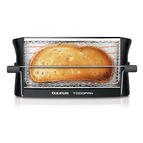 TAURUS 960632 Toaster aus Edelstahl, 700 W, für alle Brotsorten, mit Haltestab, Multicolour von Taurus