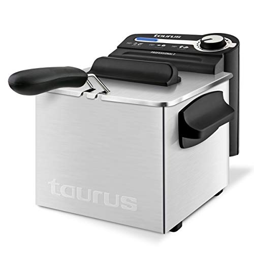 Taurus Professional 2 Plus - Fritteuse | 2 Liter | 1700 W | 18/8 Edelstahl | Leistunsstark | Öl von Taurus