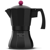 Taurus - Black Moments 12 - Italienische Kaffeemaschine, 12 Tassen, Sockel und Filter de Edelstahl, ergonomischer Griff, Sicherheitsventil de Taurus - Black Moments 12 - Italienische Kaffeemaschine, 12 Tassen, Sockel und Filter de Edelstahl, ergonomischer Griff, Sicherheitsventil de von Taurus