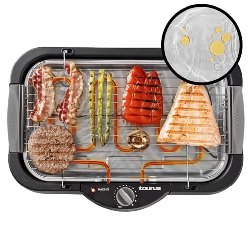 Taurus BQE2400 Elektrische Tischgrills, Kunststoff, Schwarz, grau Taurus BQE2400 Elektrische Tischgrills, Kunststoff, Schwarz, grau von Taurus