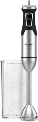 Taurus HB1700X Stabmixer | 1700 W Leistung | 4 Edelstahlklingen | Geschwindigkeitsregler | Inklusive 1 l Messbecher | Ergonomisch von Taurus