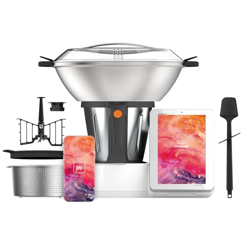 Taurus Mycook Next Küchenmaschine mit WiFi, 2000 W, 3,75 l, XXL-Display, Sprachkocher, bis zu 140 Grad, Induktion, Multifunktions-App, MyCook, Konnektivität mit Ihrem Smartphone, Zubehör Set von Taurus