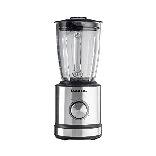 Taurus Standmixer | Optima Magnum 1200 | 1200 W | Glaskrug | 1,75 L | 6-Messer-Klingen | 5 Geschwindigkeiten + Impuls | Eiscrush | Edelstahl | LED | Edelstahl Taurus Standmixer | Optima Magnum 1200 | 1200 W | Glaskrug | 1,75 L | 6-Messer-Klingen | 5 Geschwindigkeiten + Impuls | Eiscrush | Edelstahl | LED | Edelstahl von Taurus