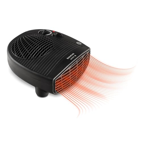 Taurus Heizung | TFH-3001 | 2000 W | 2 Heizstufen | Ventilatorfunktion | Regulierbares Thermostat | Sicherheitssystem | Kompaktes Design | 26 x 25 x 10 cm, Schwarz von Taurus