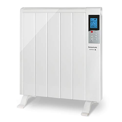 Taurus Tanger 900 Elektrischer Heizkörper, 900 W, 5 Elemente, programmierbar, Temperatur bis 35 °C, 2 Betriebsmodi, komfortabel und sparsam, Funktion "offenes Fenster", Weiß von Taurus