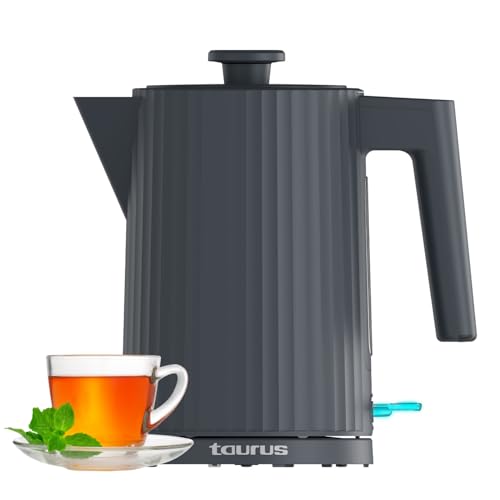 Taurus – Wasserkocher Jonic Tea 2200W | 1,7 L | 360° drehbare Basis | Antikalkfilter | Abschaltautomatik | Wasserstandsanzeige | BPA-frei | Ergonomisch | Kabelaufbewahrung | Schwarz von Taurus