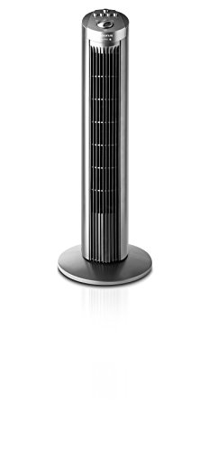 Taurus Babel - Turmventilator ohne Fernbedienung, 3 Geschwindigkeiten, 45W, Grau von Taurus