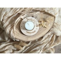 Erinnerungslicht Mit Name/Trauerlicht Kerzenteller Sternenkind /Trauer Personalisiert /Beileid/Kleiner Teelichthalter Graviert von TautropfenMagie