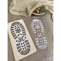 Fußspur Weihnachtsmann - Idee Fussspur Santa von TautropfenMagie