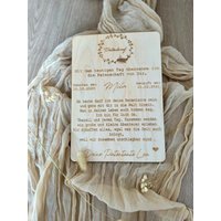 Patenbrief Personalisiert - Geschenk Paten Danke Erinnerung Taufe Pate/Patin von TautropfenMagie