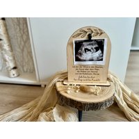 Sternenkind Andenken Holz. Erinnerung Mond. Baby Schild. Sternenkind. Sternenbaby Deko. Heilstein Trauer von TautropfenMagie