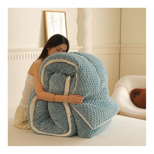 Tauzveok Bettdecke Dicke Winter, Flauschige Winterdecke, Winter Steppdecke Für Bett, Dicker Warmer Lammsamt Duvet, Weiche Warme Plüsch Bettdecken,Blau,220x240cm 5kg von Tauzveok