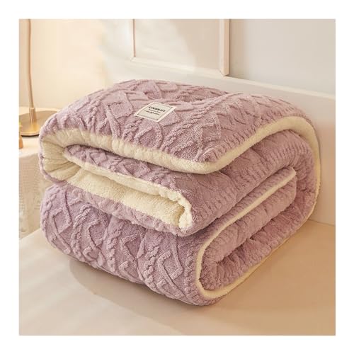 Tauzveok Bettdecke Winter, Dicker Lammsamt Warmer Steppdecke, Flauschige Winterbettdecken, Dicke Winter Duvet, Federbettdecke Für Bettwäsche,C,200x230cm 5kg von Tauzveok