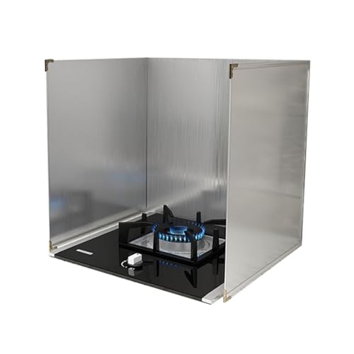 Tauzveok Spritzschutz Küchenrückwand, Faltbare Küche Herdspritzschutz, Mit Antihaftbeschichtung, Edelstahl Splash Guard, Für Gaskocher Herdplatte Bratpfanne Und Friteuse,B50*50 * 50cm Tauzveok Spritzschutz Küchenrückwand, Faltbare Küche Herdspritzschutz, Mit Antihaftbeschichtung, Edelstahl Splash Guard, Für Gaskocher Herdplatte Bratpfanne Und Friteuse,B50*50 * 50cm von Tauzveok