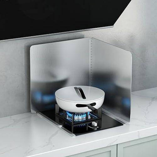 Tauzveok Spritzschutz Küchenrückwand, Faltbarer Küchenwand Spritzschutz, Für Gaskocher Herdplatte Bratpfanne Und Friteuse, Mit Antihaftbeschichtung, Edelstahl,A2,2P 40 * 40cm Tauzveok Spritzschutz Küchenrückwand, Faltbarer Küchenwand Spritzschutz, Für Gaskocher Herdplatte Bratpfanne Und Friteuse, Mit Antihaftbeschichtung, Edelstahl,A2,2P 40 * 40cm von Tauzveok