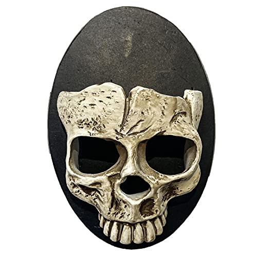 Tauzveok Totenkopf Wandkerzenhalter Ästhetische 15cm Totenkopf Kerzenhalter Wand Gothic Halloween Kreativer Kerzenständer Wohnzimmer Wanddekorations Ornamente,Half Skeleton,1Pcs von Tauzveok