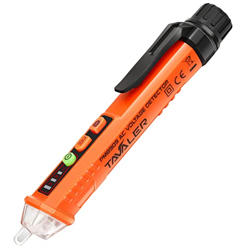 Berührungsloser Spannungsprüfer/Phasenprüfer, Tavaler Kontaktloser Stromprüfer Berührungslos AC 12V-1000V/48V-1000V Stromtester mit akustischer Summer, Taschenlampe und Lichtanzeige Berührungsloser Spannungsprüfer/Phasenprüfer, Tavaler Kontaktloser Stromprüfer Berührungslos AC 12V-1000V/48V-1000V Stromtester mit akustischer Summer, Taschenlampe und Lichtanzeige von Tavaler