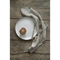 Haferflocken Leinen Servietten, Rustikale Beige Tischdekoration, 2Er Set Haferflocken Leinen Servietten, Rustikale Beige Tischdekoration, 2Er Set von TavanaStudio