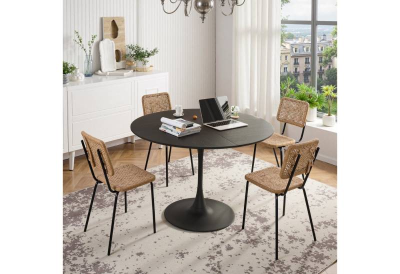 TavilaEcon Couchtisch mit hochwertiger MDF-Platte und Metallgestell (1-St), stabile 100kg Tragkraft, leicht zu montieren & pflegen von TavilaEcon