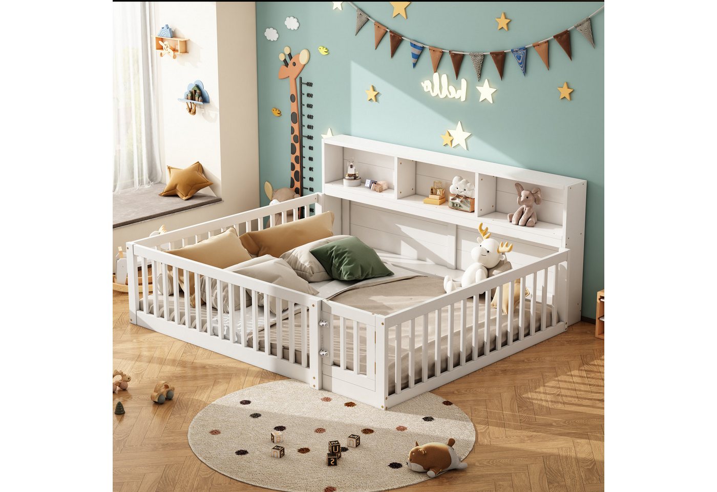 TavilaEcon Daybett mit Lattenrost, ohne Matratze, Bettseite mit Staufach, aus einer Kombination von Kiefernholz und MDF, 140×200, weiß TavilaEcon Daybett mit Lattenrost, ohne Matratze, Bettseite mit Staufach, aus einer Kombination von Kiefernholz und MDF, 140×200, weiß von TavilaEcon