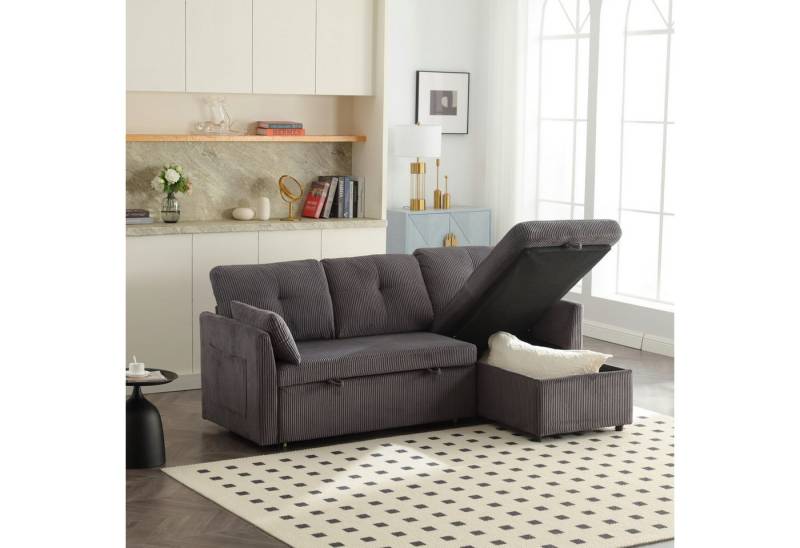 TavilaEcon Schlafsofa Vielseitiges 3-in-1, L-förmiges umwandelbares Sofa mit Stauraum, 1 Teile, einfacher Montage – ideal für jedes Zuhause TavilaEcon Schlafsofa Vielseitiges 3-in-1, L-förmiges umwandelbares Sofa mit Stauraum, 1 Teile, einfacher Montage – ideal für jedes Zuhause von TavilaEcon
