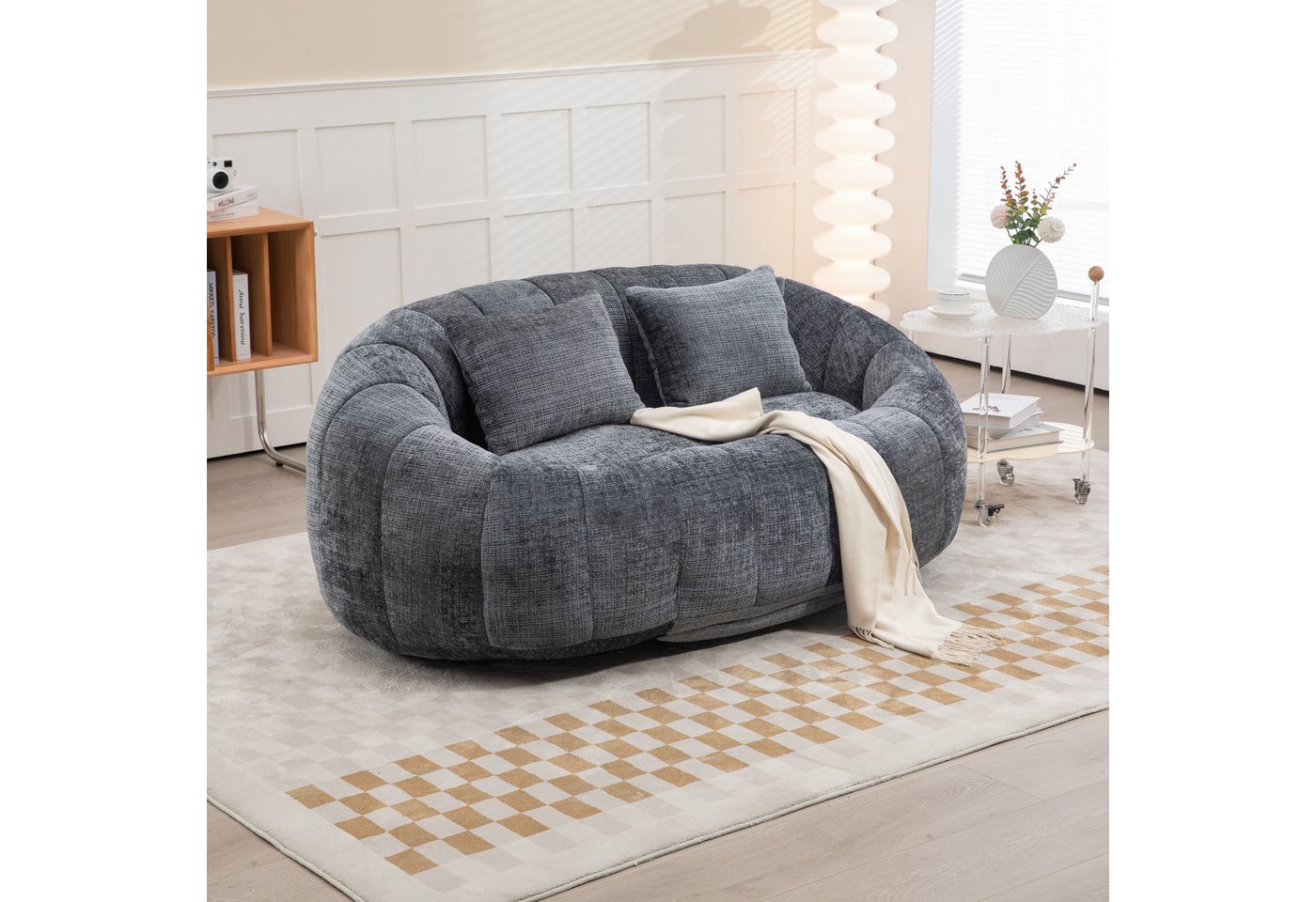 TavilaEcon Sitzsack Lazy Sofa mit Armlehnen, für Esszimmer, Schlafzimmer und Wohnzimmer, mit hochwertigem, hochdichtem und hochelastischem Memory-Schaumstoff TavilaEcon Sitzsack Lazy Sofa mit Armlehnen, für Esszimmer, Schlafzimmer und Wohnzimmer, mit hochwertigem, hochdichtem und hochelastischem Memory-Schaumstoff von TavilaEcon
