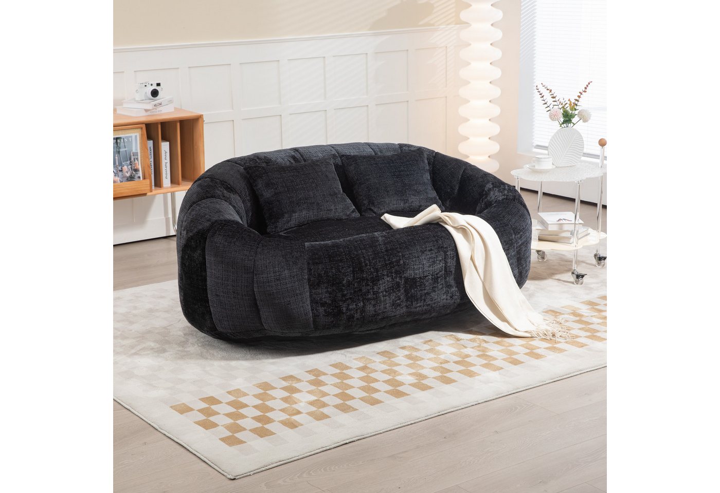 TavilaEcon Sitzsack Lazy Sofa mit Armlehnen, für Esszimmer, Schlafzimmer und Wohnzimmer, mit hochwertigem, hochdichtem und hochelastischem Memory-Schaumstoff TavilaEcon Sitzsack Lazy Sofa mit Armlehnen, für Esszimmer, Schlafzimmer und Wohnzimmer, mit hochwertigem, hochdichtem und hochelastischem Memory-Schaumstoff von TavilaEcon