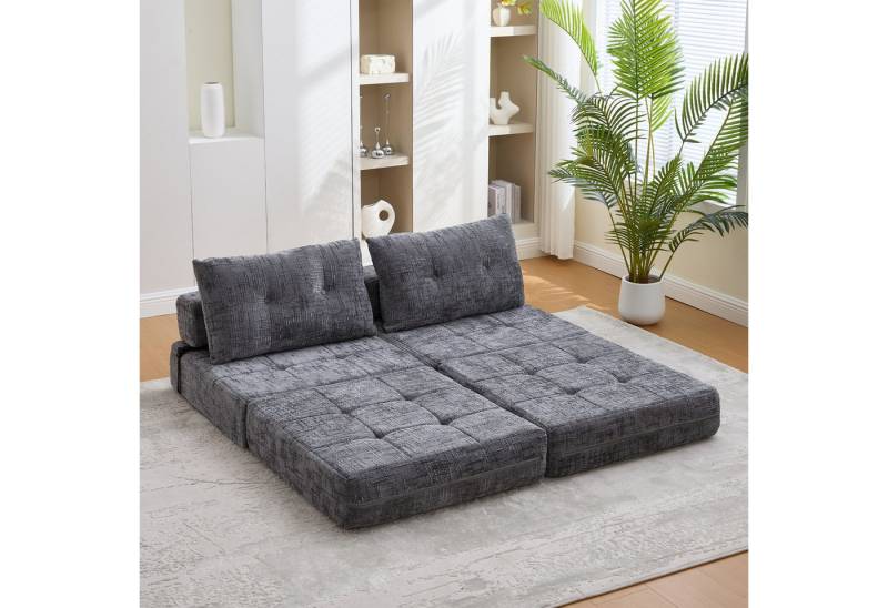 TavilaEcon Sofa Multifunktionelles Klappsofa-Bett mit Kopf- und Lumbalkissen, 1 Teile, mit hochdichtem Schaum und langlebigem Kordelgewebe TavilaEcon Sofa Multifunktionelles Klappsofa-Bett mit Kopf- und Lumbalkissen, 1 Teile, mit hochdichtem Schaum und langlebigem Kordelgewebe von TavilaEcon