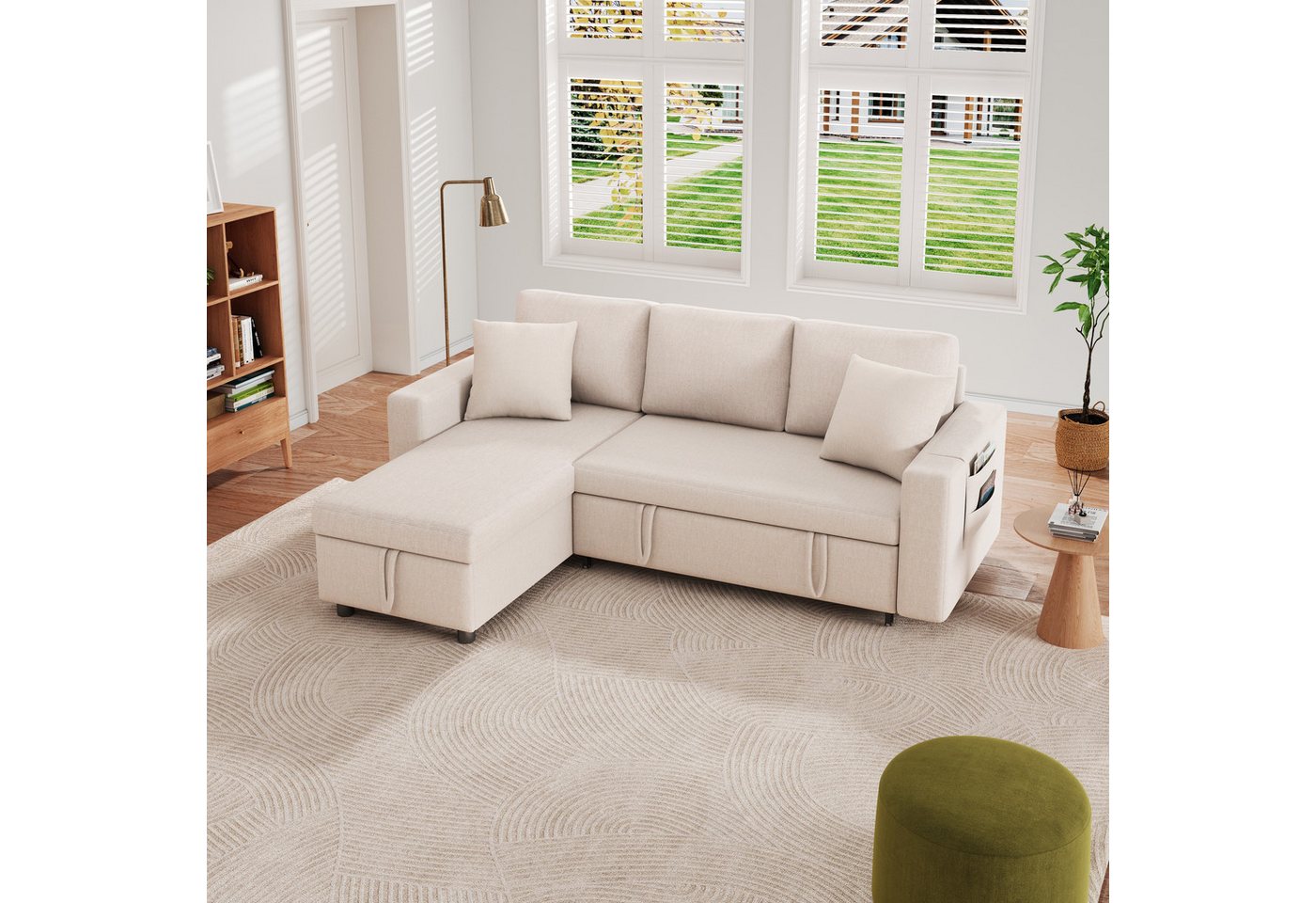 TavilaEcon Wohnlandschaft Hochwertiges multifunktionales Sofa mit hoher Rückenlehne, 1 Teile, wandelbar zum Schlafsofa, mit Stauraum und modernem Design TavilaEcon Wohnlandschaft Hochwertiges multifunktionales Sofa mit hoher Rückenlehne, 1 Teile, wandelbar zum Schlafsofa, mit Stauraum und modernem Design von TavilaEcon