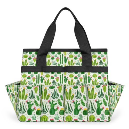 Kaktus-Sukkulenten-Garten-Werkzeugtasche, wasserdicht, Gartenpflanzen-Werkzeug-Set, Halter, stabile Tragetasche, Organizer mit 10 Taschen, für Männer und Frauen, Outdoor-Gartengeschenk, Werkzeuge von Tavisto