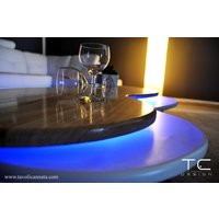 Couchtisch Aus Holz Mit Led-Leuchten - Modell Duo Modernes Design von TavoliCannata