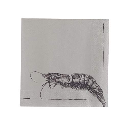 Tavolinas Papier Servietten I Scampi I Mediterran I Stillvolle Tischdeco I 20 Stück von Tavolinas
