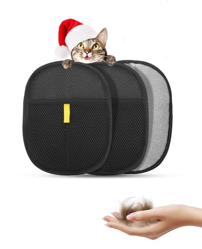 Tawiijou Tierhaarentfernungshandschuhe, verbesserte Tierhaarpflegebürste für Katzen und Hunde, wiederverwendbares elektrostatisches Tierhaarentferner-Werkzeug für Tierfell, Möbel, Kleidung, Teppiche Tawiijou Tierhaarentfernungshandschuhe, verbesserte Tierhaarpflegebürste für Katzen und Hunde, wiederverwendbares elektrostatisches Tierhaarentferner-Werkzeug für Tierfell, Möbel, Kleidung, Teppiche von Tawiijou