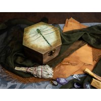 Libelle Trinket Box Rustikales Patiniertes Steampunk Dekor von TawnyOwlHollow