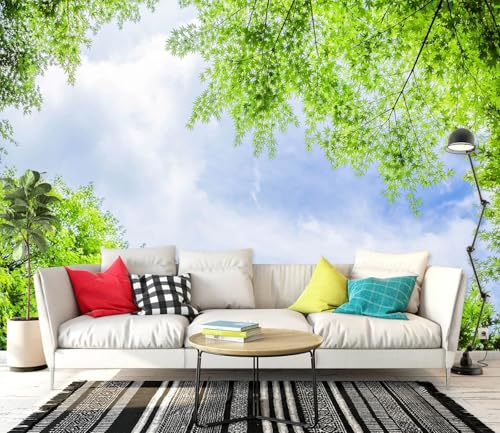 3D Effect Photo Wallpaper, Himmelgrüne Blätter, 250x175cm Wallpaper, Wall Poster, Fototapete Schlafzimmer, Wall Decoration for Living Room 3D Effect Photo Wallpaper, Himmelgrüne Blätter, 250x175cm Wallpaper, Wall Poster, Fototapete Schlafzimmer, Wall Decoration for Living Room von Taxpy