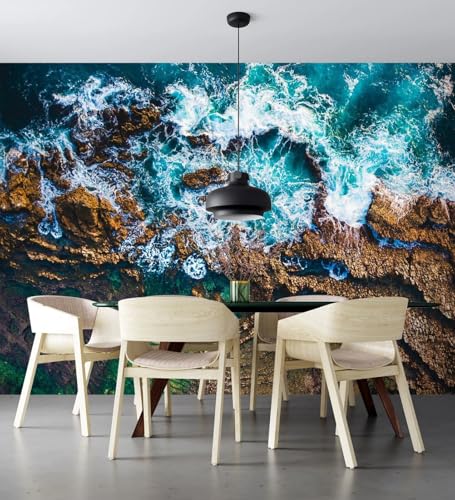 3D Effect Photo Wallpaper, Riffwellen, 350x250cm Wallpaper, Wall Poster, Fototapete Schlafzimmer, Wall Decoration for Living Room 3D Effect Photo Wallpaper, Riffwellen, 350x250cm Wallpaper, Wall Poster, Fototapete Schlafzimmer, Wall Decoration for Living Room von Taxpy