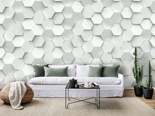 3D Effect Photo Wallpaper, Sechseckgeometrie, 250x175cm Wallpaper, Wall Poster, Fototapete Schlafzimmer, Wall Decoration for Living Room 3D Effect Photo Wallpaper, Sechseckgeometrie, 250x175cm Wallpaper, Wall Poster, Fototapete Schlafzimmer, Wall Decoration for Living Room von Taxpy