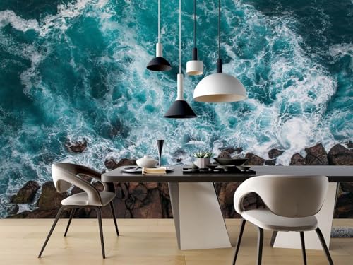3D Effect Photo Wallpaper, Wellen, 430x300cm Wallpaper, Wall Poster, Fototapete Schlafzimmer, Wall Decoration for Living Room 3D Effect Photo Wallpaper, Wellen, 430x300cm Wallpaper, Wall Poster, Fototapete Schlafzimmer, Wall Decoration for Living Room von Taxpy