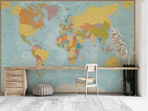 3D Effect Photo Wallpaper, Weltkarte Buchstabe, 430x300cm Wallpaper, Wall Poster, Fototapete Schlafzimmer, Wall Decoration for Living Room 3D Effect Photo Wallpaper, Weltkarte Buchstabe, 430x300cm Wallpaper, Wall Poster, Fototapete Schlafzimmer, Wall Decoration for Living Room von Taxpy