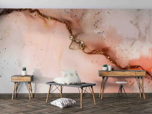 3D Effect Photo Wallpaper Textur Aquarell Marmor, 430x300cm Wallpaper Wall Picture Wandbild Tapete 3D Fototapete Wandtapete Wohnzimmer Wand Tapeten von Taxpy