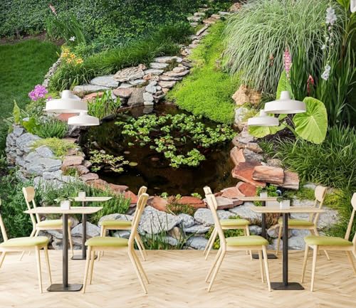 Fototapete 3D-Tapete mit grünem Garten, 274 x 254 cm Design Tapete Fototapeten moderne Wand Schlafzimmer Wohnzimmer Fototapete 3D-Tapete mit grünem Garten, 274 x 254 cm Design Tapete Fototapeten moderne Wand Schlafzimmer Wohnzimmer von Taxpy