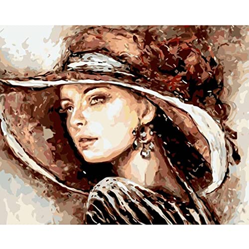 Malen Nach Zahlen Bilder Nach Zahlen Digitale Malerei Frauen Figur Diy Wohnkultur Auf Leinwand, Rahmen Zum Selbermachen, 40 X 50 Cm Diy Ölgemälde Malen Nach Zahlen Erwachsene Kit Zoll Für Anfänger, von Taxpy