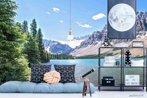 Photo Wallpaper 3D Effect Berg Bäume See,150x105cm 3D Fototapete Tapeten Wohnzimmer Muster, Schlafzimmer Tapete Photo Wallpaper 3D Effect Berg Bäume See,150x105cm 3D Fototapete Tapeten Wohnzimmer Muster, Schlafzimmer Tapete von Taxpy