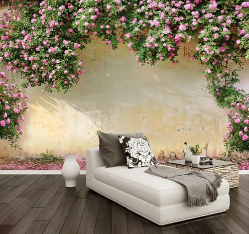 Photo Wallpaper 3D Effect Gartenblume,150x105cm Wandbild Tapete 3D Wall Decoration Wallpaper Tapeten Wohnzimmer Muster von Taxpy