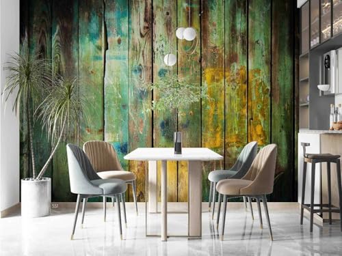 Photo Wallpaper Abstrakte farbige Holzstruktur, 250 x 175 cm Picture Wallpaper 3D Effect Tapeten Wohnzimmer Muster Wandbild Tapete 3D Fototapete Schlafzimmer Wandtapete von Taxpy